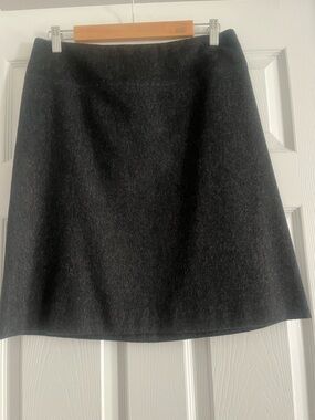 French Connection Charcoal A-Line Skirt